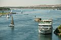 Nile River, Boats and feluccas, Aswan, Egypt