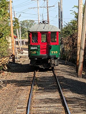 North Shore Line 715 at the Fox River Trolley Museum