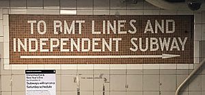 Old BMT and IND Subway Tile at 34th Street-Herald Square Station