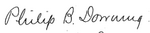 Phillip B. Downing's signature.png