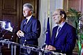 President Bill Clinton and Greek Prime Minister Costas Simitis