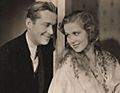 Press photo of James Dunn and Boots Mallory in "Walking Down Broadway" (cropped)