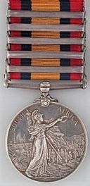 Queen's South Africa Medal with 5 clasps, reverse.jpg