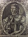 Richard Whittington with Skull, by Renold Elstracke