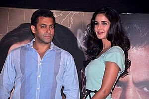 Salman Khan, Katrina Kaif at the launch of 'Ek Tha Tiger's first song 'Mashallah' 01