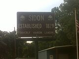 SidonFoundedSign