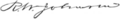 Signature of Richard Woodhouse Johnson
