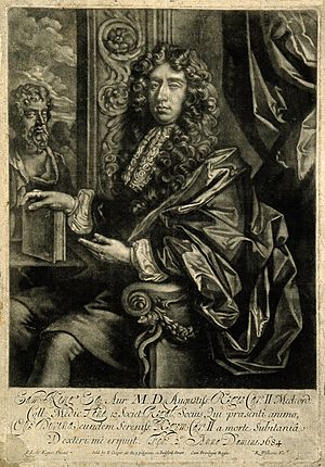 Sir Edmund King. Mezzotint by R. Williams, 1684, after Sir P Wellcome V0003218