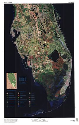 South Florida Satellite Image Map