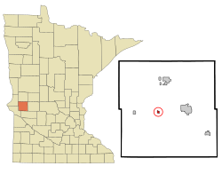 Location of Alberta, Minnesota