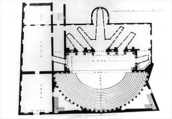 Teatro Olimpico pianta Bertotti Scamozzi 1776