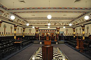 The Egyptian room in Freemason Hall in Petersham NSW Australia.jpg