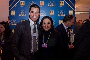 Thomas Farley, President, NYSE and Michelle Caruso, Reporter, CNBC (40040734341)