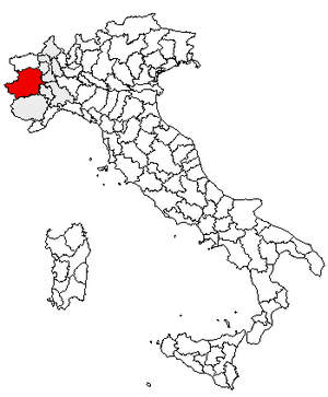 Location of Province of Turin