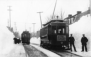 Tram on Maple Avenue, Quebec City, QC, 1898
