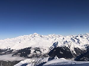 View of Mont Blanc from Aguille Rouge