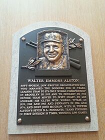 Walter Alston plaque