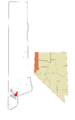 Washoe County Nevada Incorporated and Unincorporated areas Sparks Highlighted