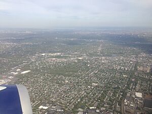 2014-05-07 16 21 13 View of Hackensack, New Jersey from an airplane heading for Newark Liberty International Airport