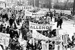Allende supporters