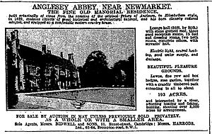 Anglesey Abbey Ad 1926
