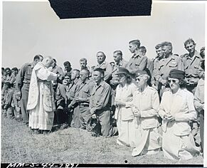 Archbishop Francis J. Spellman gives Communion (49768446103)