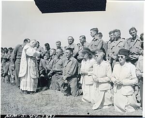 Archbishop Francis J. Spellman gives Communion (49768446103)