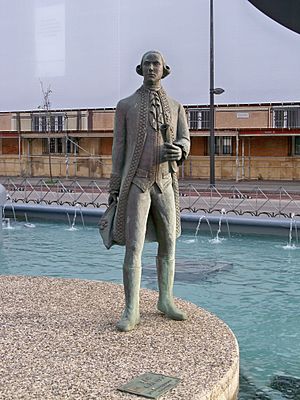 Bernardo de Gálvez in Los Gálvez Sculptural Group