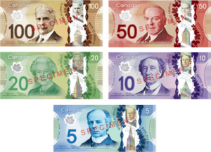 Canadian Frontier Banknotes faces