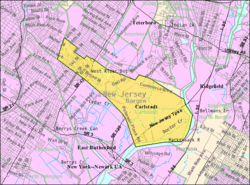 Census Bureau map of Carlstadt, New Jersey