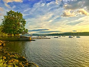 Wappinger waterfront along the Hudson River