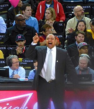 Coach Mark Jackson calls play