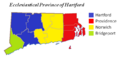 Ecclesiastical Province of Hartford map