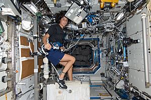 Expedition 32 flight engineer Sunita Williams Exercises on CEVIS