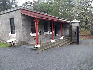 Fort Rodd Hill upper battery guardhouse