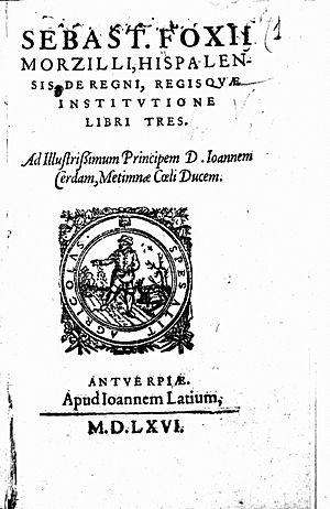Fox Morcillo, Sebastian – De regni regisquae institutione, 1566 – BEIC 13755642
