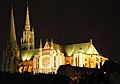 France Eure et Loir Chartres Cathedrale nuit 02