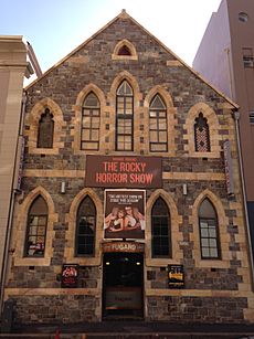 Fugard Theatre, front relief, Cape Town