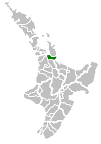 Location of Hauraki District
