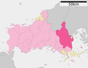 Iwakuni in Yamaguchi Prefecture Ja.svg