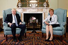 Johnson met with Nicola Sturgeon for Union of Scotland