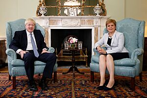 Johnson met with Nicola Sturgeon for Union of Scotland