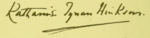 Katharine Tynan Hinkson signature (A ROUND TABLE, 1897).png
