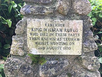 King William Rufus memorial at Beaulieu Abbey