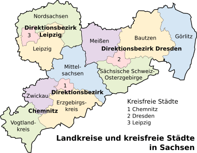 Landkreise Sachsen
