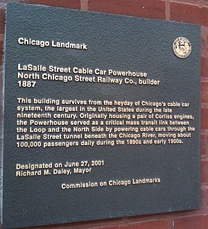 Lasalle Street Cable Car Powerhouse From No. Chicago Street RW Co., 1887