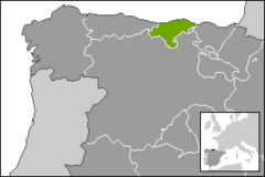 Localización de Cantabria