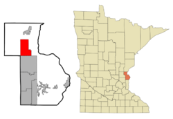 Location of the city of Harriswithin Chisago County, Minnesota