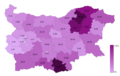 Map Bulgaria parliamentary election 2014 votes MRF