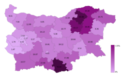 Map Bulgaria parliamentary election 2014 votes MRF